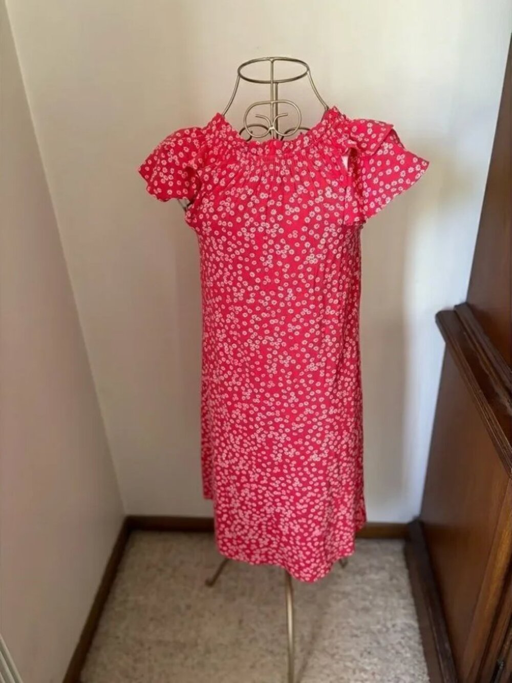 LOFT Flutter Sleeve Floral Dress NWT Size XXS